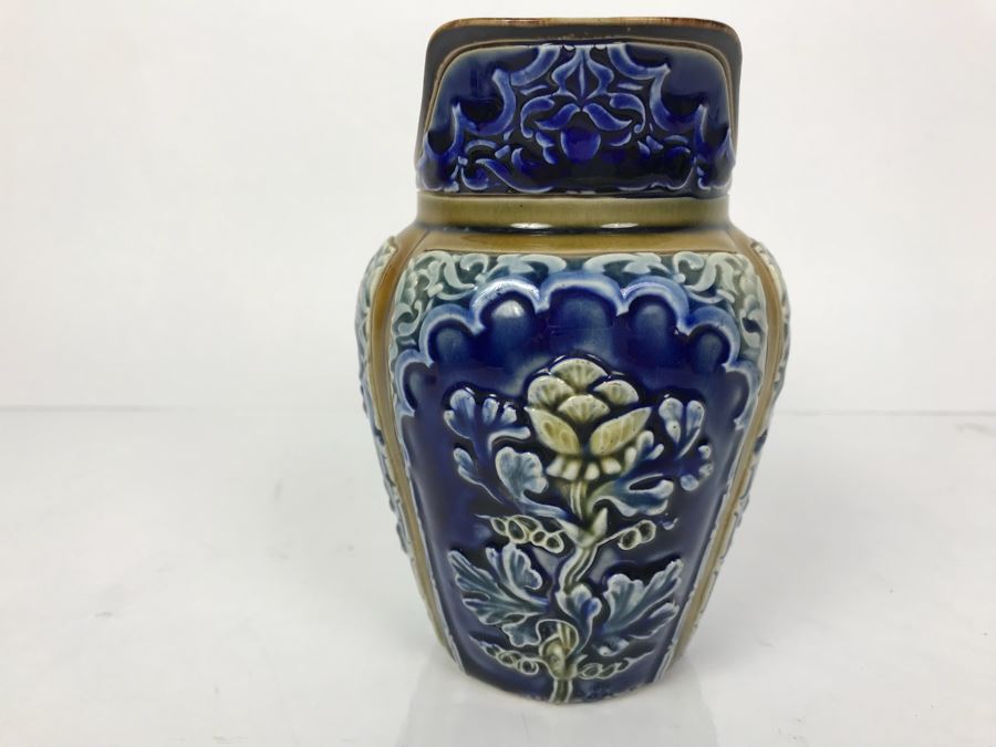 Antique Doulton Lambeth Pitcher Jug Stoneware 5.25'H [Photo 5]