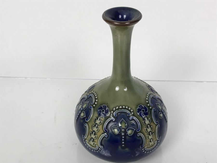 Antique Royal Doulton England Vase Stoneware 6473 6.25'H [Photo 2]