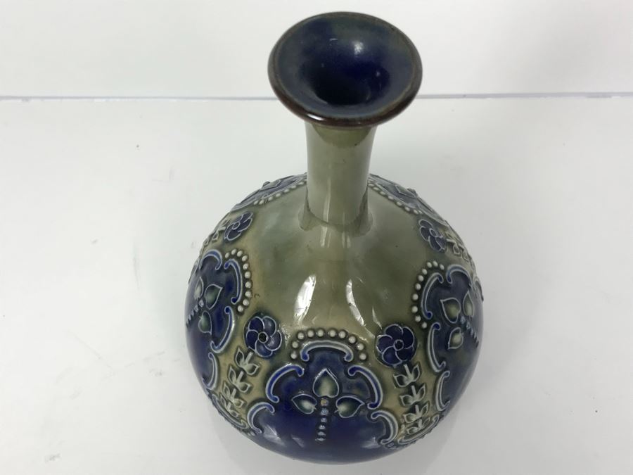 Antique Royal Doulton England Vase Stoneware 6473 6.25'H [Photo 7]