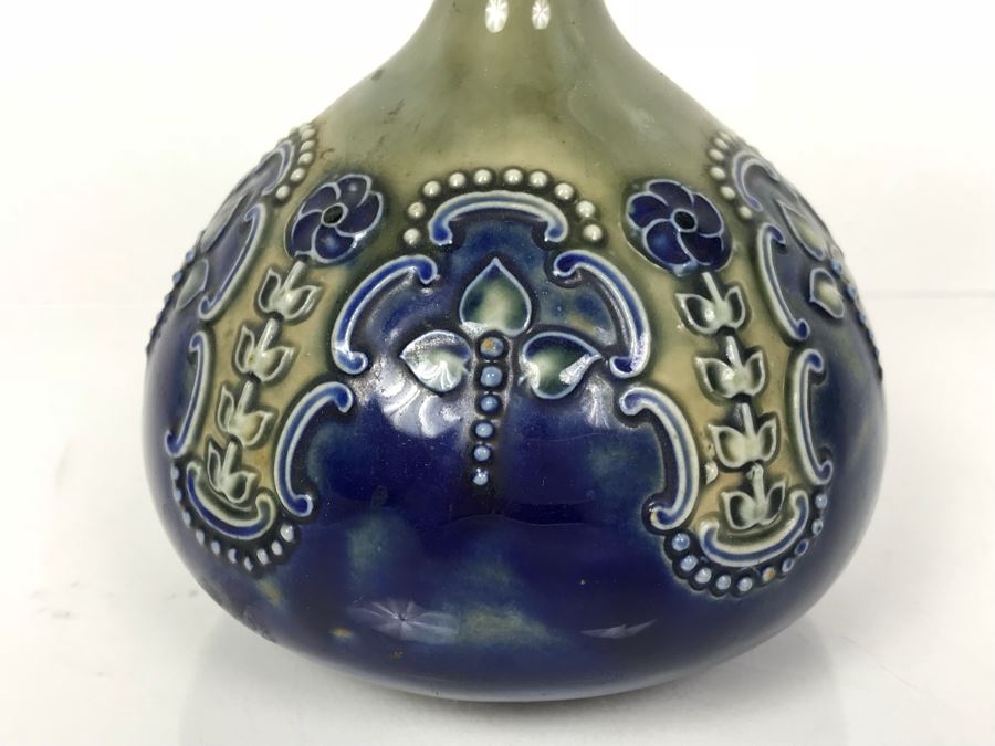 Antique Royal Doulton England Vase Stoneware 6473 6.25'H [Photo 5]