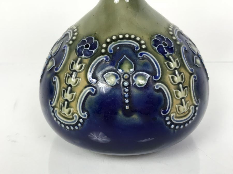 Antique Royal Doulton England Vase Stoneware 6473 6.25'H [Photo 3]