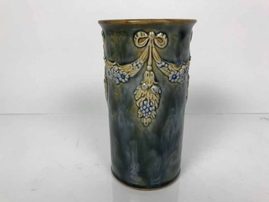 Antique Royal Doulton England Vase Stoneware 7556 6'H [Photo 3]