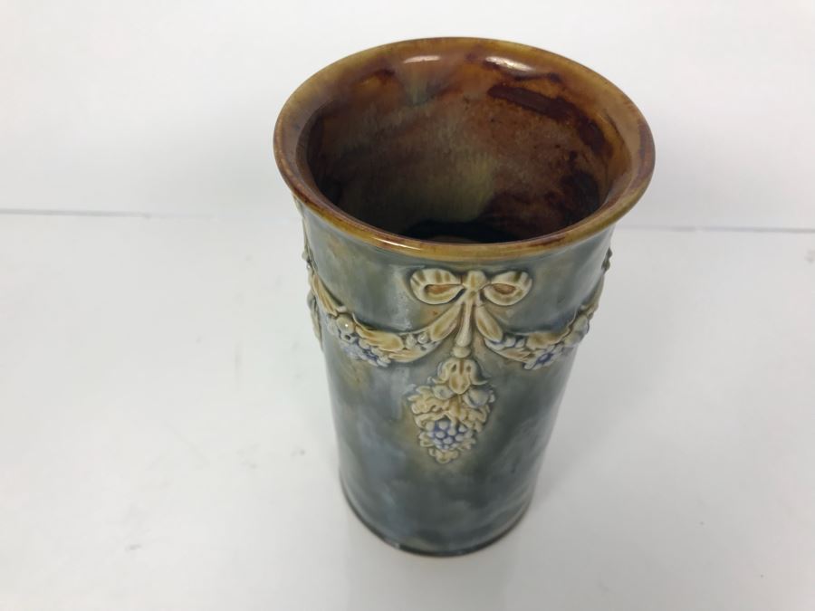 Antique Royal Doulton England Vase Stoneware 7556 6'H [Photo 4]