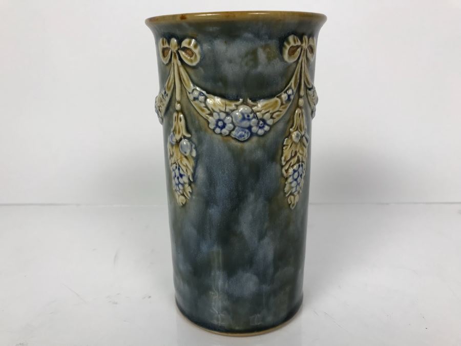 Antique Royal Doulton England Vase Stoneware 7556 6'H [Photo 1]