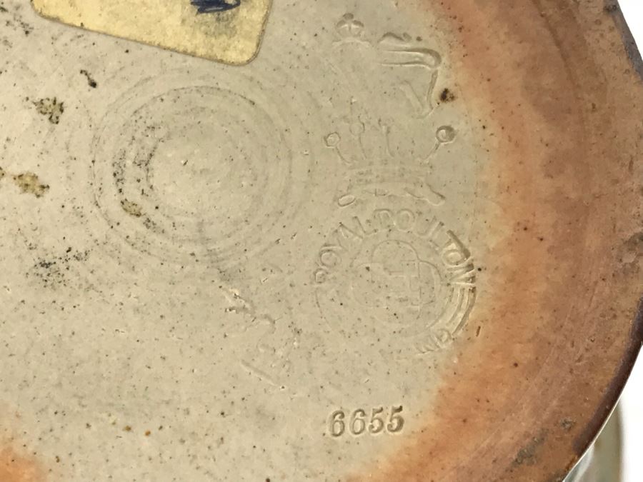 Antique Royal Doulton England Jardiniere Pot Stoneware 6655 3.75'H [Photo 9]