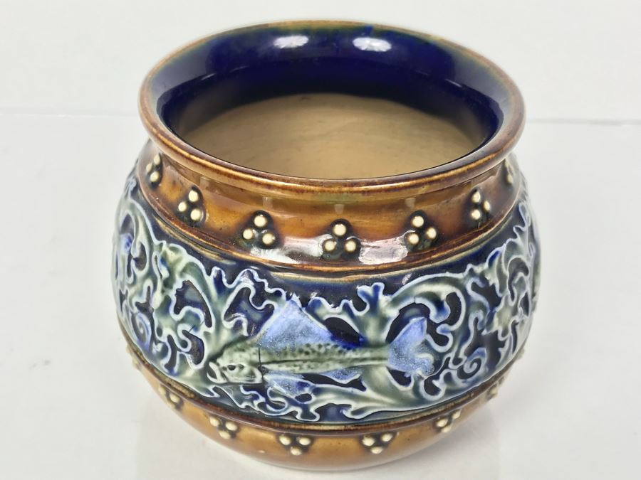 Antique Royal Doulton England Jardiniere Pot Stoneware X5617 3'H [Photo 10]