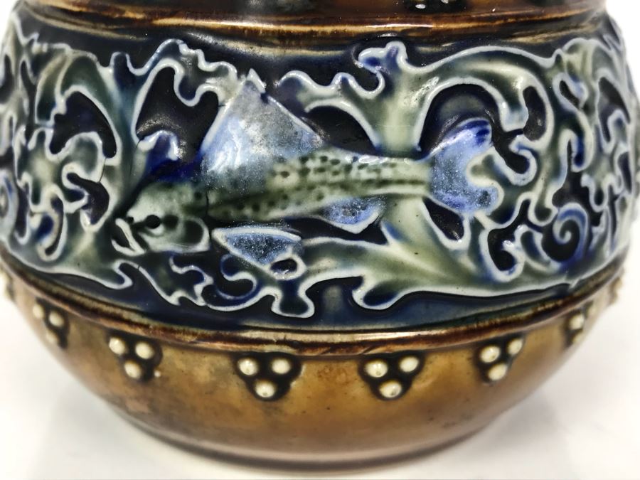 Antique Royal Doulton England Jardiniere Pot Stoneware X5617 3'H [Photo 4]