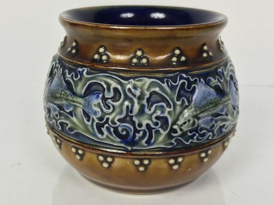 Antique Royal Doulton England Jardiniere Pot Stoneware X5617 3'H [Photo 6]