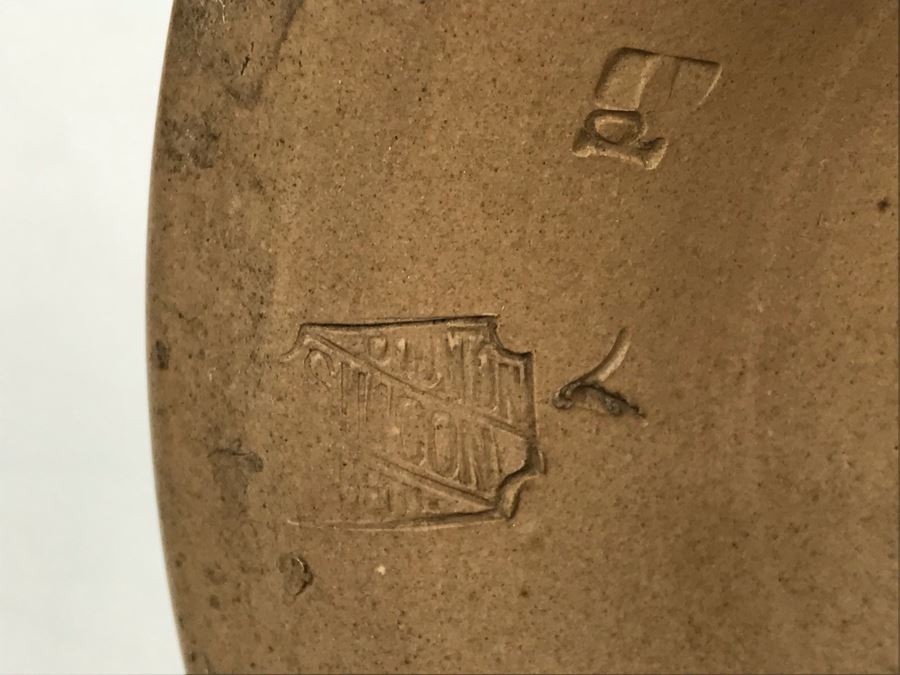 Set Of (3) Antique Doulton Lambeth England Silicon Candlesticks 9797 Stoneware 6.5'H [Photo 15]