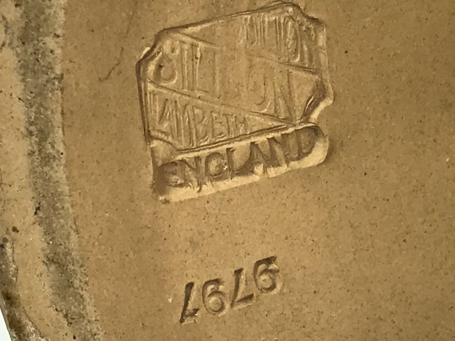 Set Of (3) Antique Doulton Lambeth England Silicon Candlesticks 9797 Stoneware 6.5'H [Photo 17]