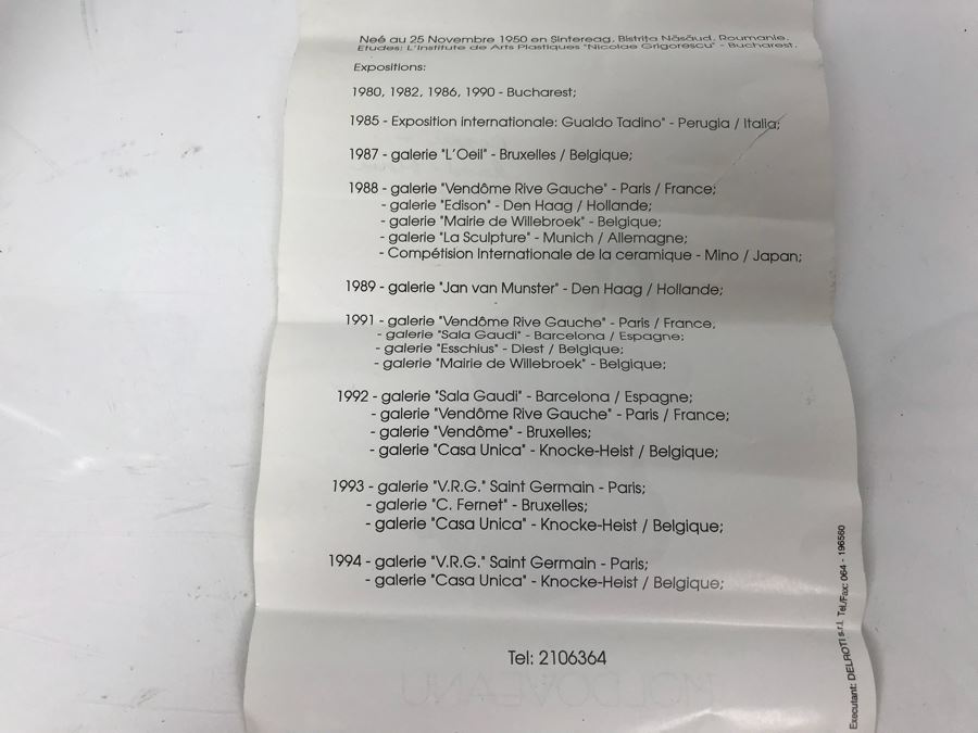 Copper And Hand Blown Art Glass Vase By Moldoveanu [Photo 16]