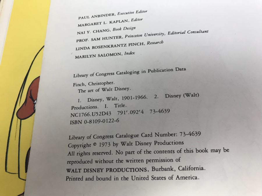 Vintage 1973 First Edition Hardcover Book The Art Of Walt Disney From Mickey Mouse To The Magic Kingdoms [Photo 8]