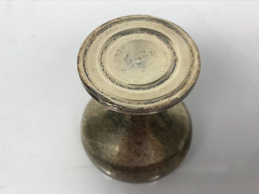 Weighted Sterling Silver Cup, Vintage Chased Silverplate Box And Various Skeleton Keys Inside Box [Photo 24]