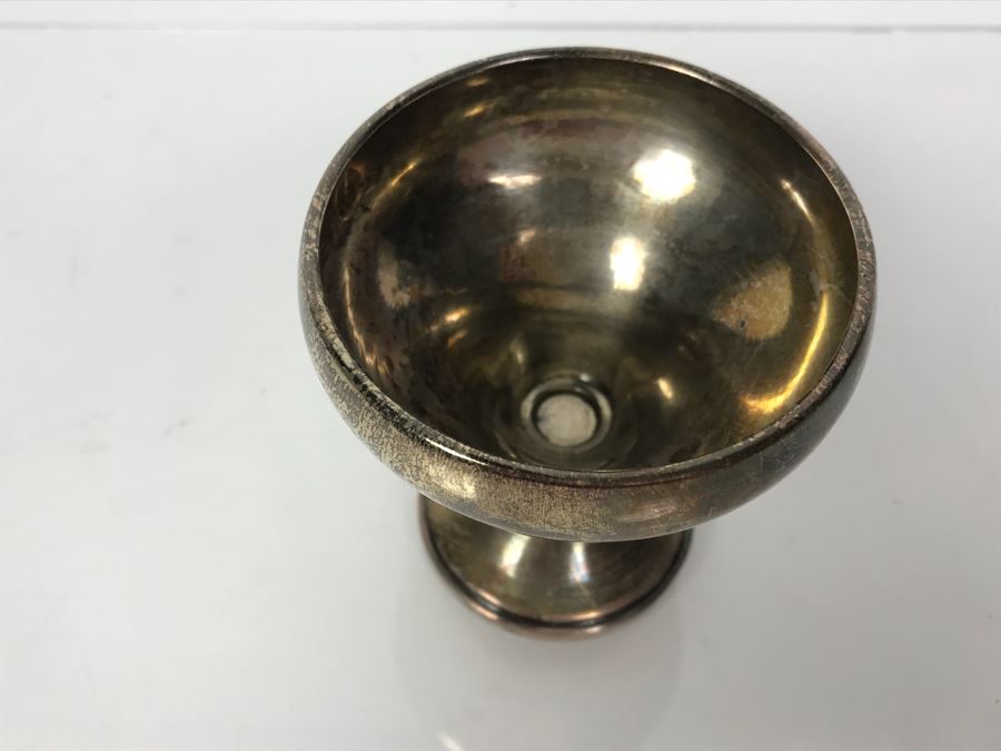 Weighted Sterling Silver Cup, Vintage Chased Silverplate Box And Various Skeleton Keys Inside Box [Photo 23]