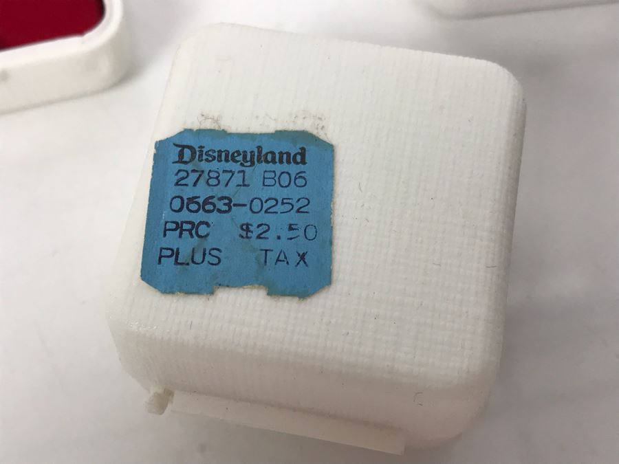 Collection Of (4) Vintage Mickey Mouse Tie Pins (3) Large (1) Small From Disneyland Park Some With Disneyland Price Tags (Fulton Burley) [Photo 5]