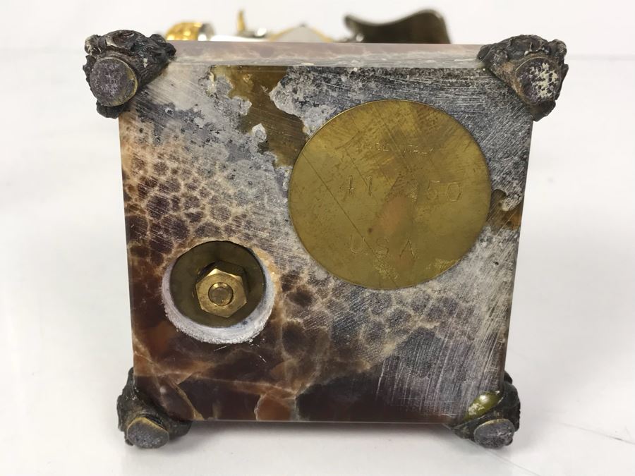 Signed Giuseppe Vasari Bronze Sculpture Of Knight In Armor On Marble Base Limited Edition 41 Of 250 With Protective Acrylic Case [Photo 17]