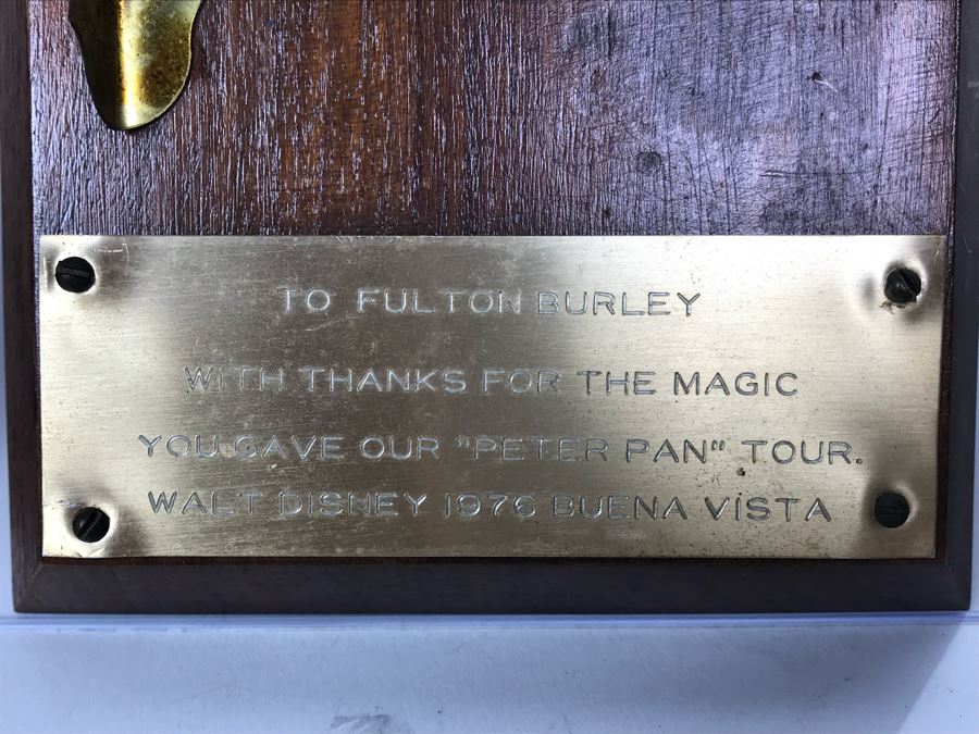 Vintage Fulton Burley Plaque Awards With Figurines For Promoting Walt Disney Movies 'Pinocchio' 1978 And 'Peter Pan' And Other Characters [Photo 22]