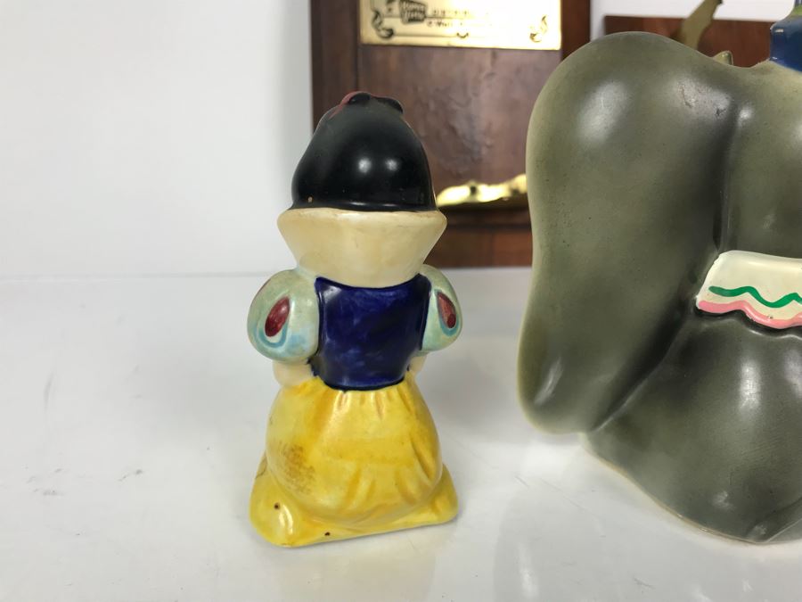 Vintage Fulton Burley Plaque Awards With Figurines For Promoting Walt Disney Movies 'Pinocchio' 1978 And 'Peter Pan' And Other Characters [Photo 9]