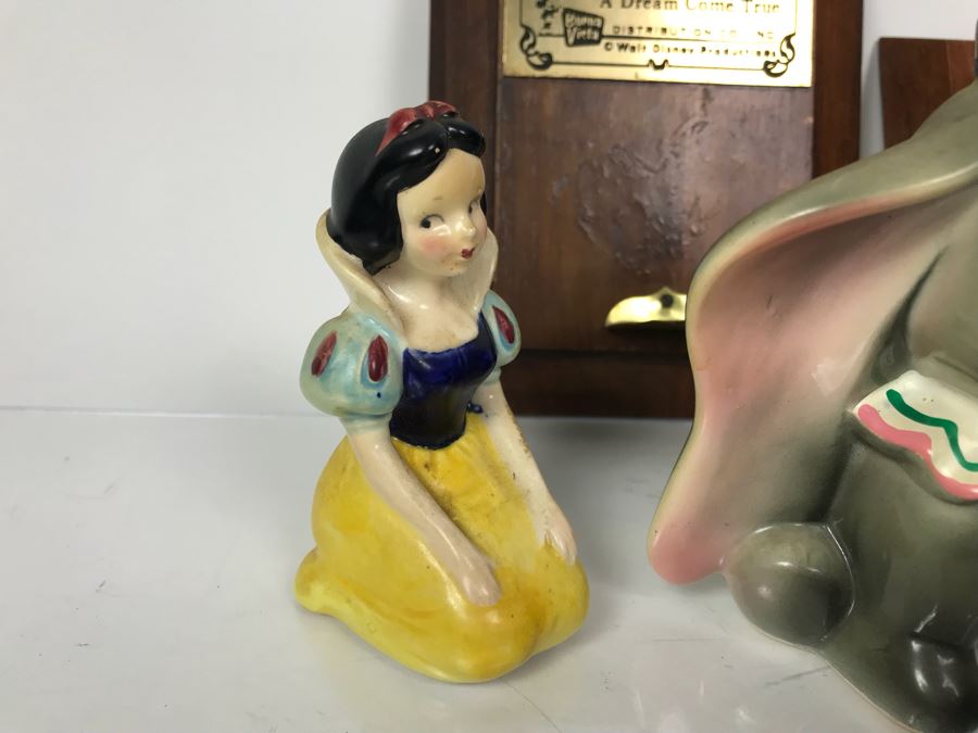 Vintage Fulton Burley Plaque Awards With Figurines For Promoting Walt Disney Movies 'Pinocchio' 1978 And 'Peter Pan' And Other Characters [Photo 4]