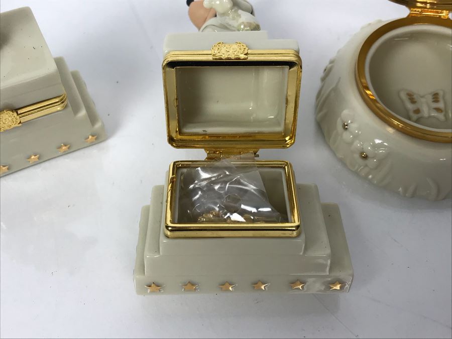 LENOX Limited Edition Disney Figurines: Mickey And Minnie's 75th Anniversay Treasure Box Featuring Mickey Mouse, Mickey And Minnie's 75th Anniversay Treasure Box Featuring Minnie Mouse And Bambi's 60th Anniversary Treasure Box [Photo 7]