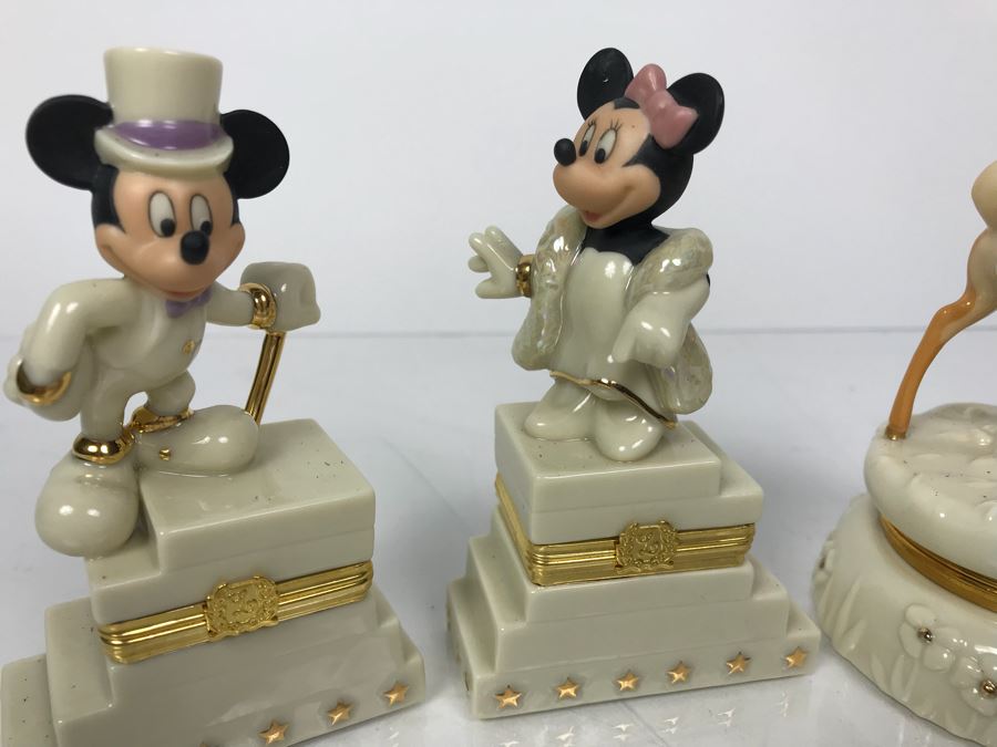 LENOX Limited Edition Disney Figurines: Mickey And Minnie's 75th Anniversay Treasure Box Featuring Mickey Mouse, Mickey And Minnie's 75th Anniversay Treasure Box Featuring Minnie Mouse And Bambi's 60th Anniversary Treasure Box [Photo 3]