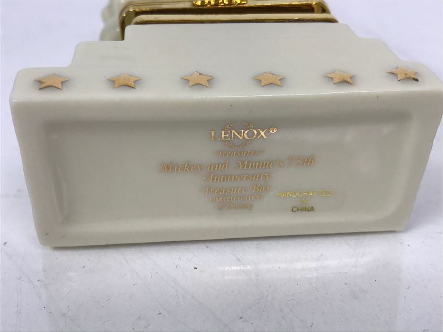LENOX Limited Edition Disney Figurines: Mickey And Minnie's 75th Anniversay Treasure Box Featuring Mickey Mouse, Mickey And Minnie's 75th Anniversay Treasure Box Featuring Minnie Mouse And Bambi's 60th Anniversary Treasure Box [Photo 9]