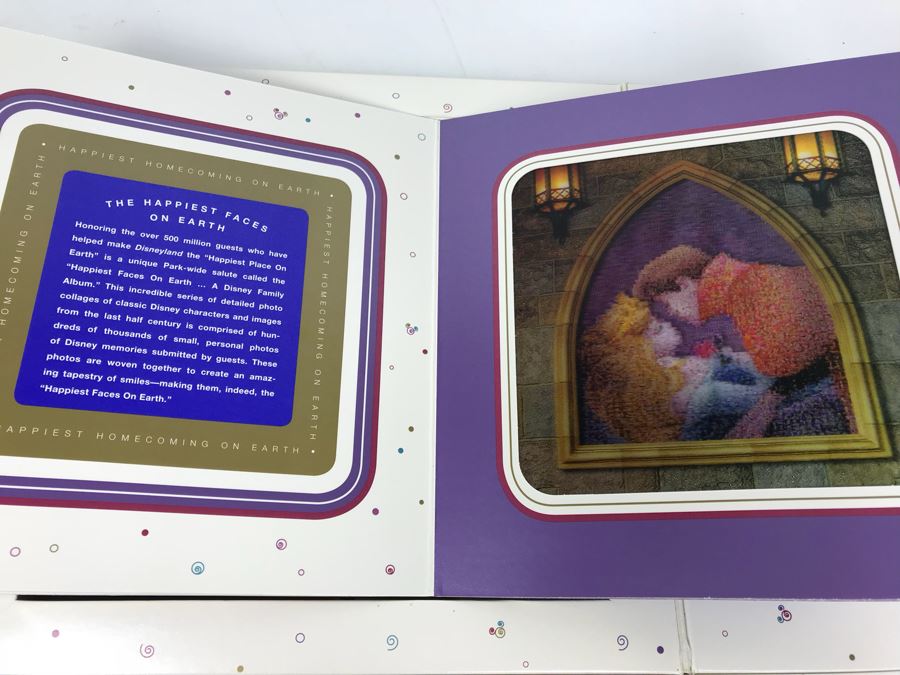 Rare Disneyland Book - Disneyland Happiest Celebration On Earth May 4-5, 2005 Celebrating Disneyland's 50th Anniversay With Holographic Pictures, Plaque And Invitation 10' X 10'  [Photo 16]
