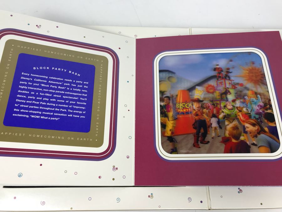 Rare Disneyland Book - Disneyland Happiest Celebration On Earth May 4-5, 2005 Celebrating Disneyland's 50th Anniversay With Holographic Pictures, Plaque And Invitation 10' X 10'  [Photo 15]