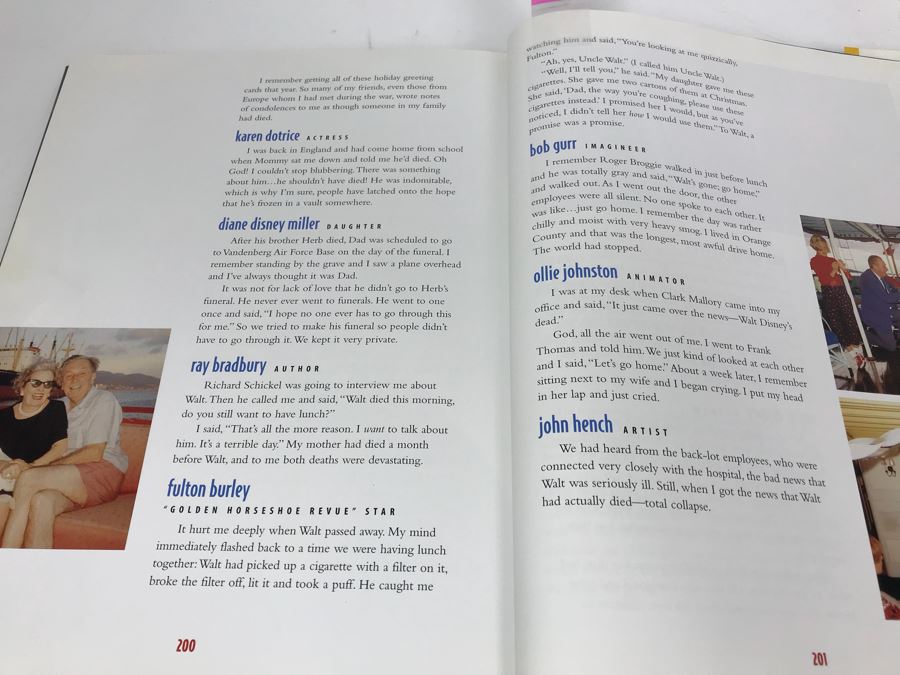 Signed Book: Remembering Walt - Favorite Memories Of Walt Disney By Amy Boothe Green And Howard E. Green Foreword By Ray Bradbury [Photo 12]