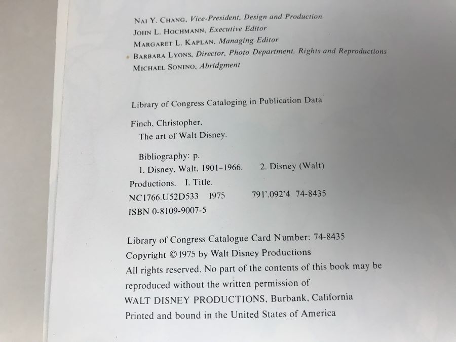 Vintage 1975 Book The Art Of Walt Disney From Mickey Mouse To The Magic Kingdoms [Photo 5]