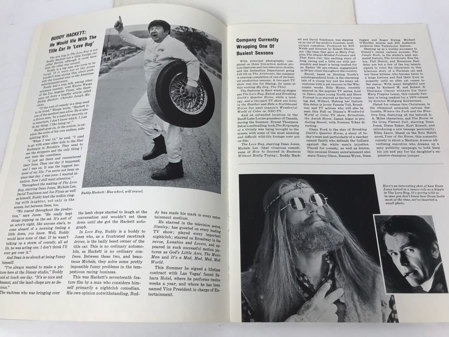 First Day Of Issue Ceremony Program Honoring Walt Disney With First Day Of Issue Stamp 9/11/1968 And Disney World Magazine Nov 1968 Showing Stamp [Photo 13]