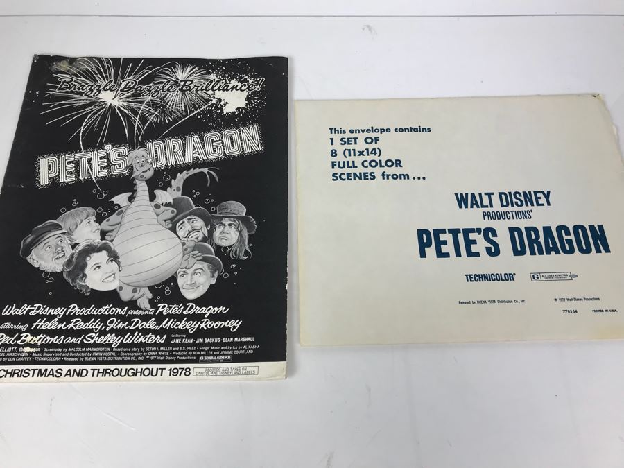 Walt Disney Productions' Pete's Dragon (8) 11 X 14 Full Color Scenes From Movie And Pete's Dragon Movie Program [Photo 3]