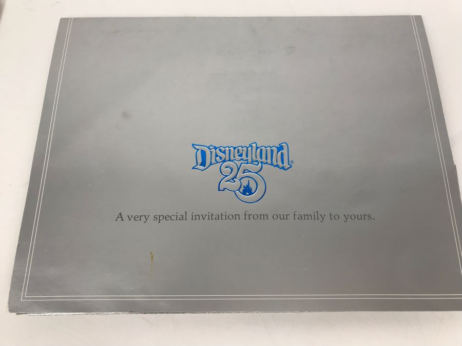 Vintage 1980 Disneyland Invitation And Program For 25th Birthday Of The Happiest Place On Earth And Letter Addressed To Fulton Burley Re Event [Photo 8]