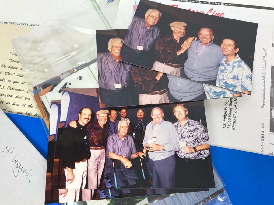 Fulton Burley's National Fantasy Fan Club (NFFC) Disney Legend Award Packet Information Including Award Acceptance Letter, Photos, Newsletters, Bios (See Photos) [Photo 21]