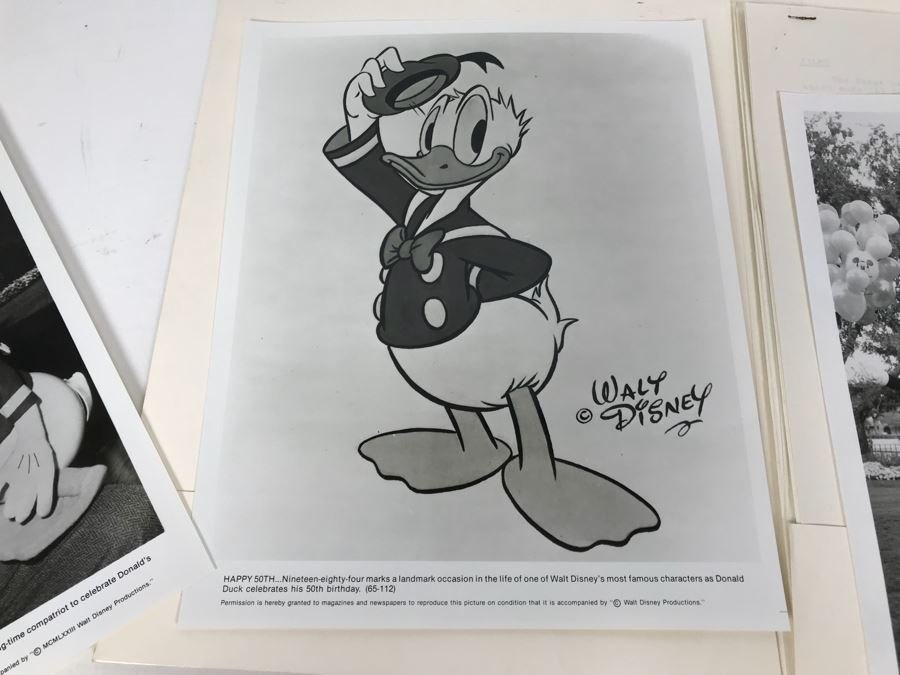 Walt Disney's Donald Duck Happy Birthday 1934-1984 50th Anniversary With (3) 8 X 10 Photos And Historical Overview Of Donald Duck [Photo 6]