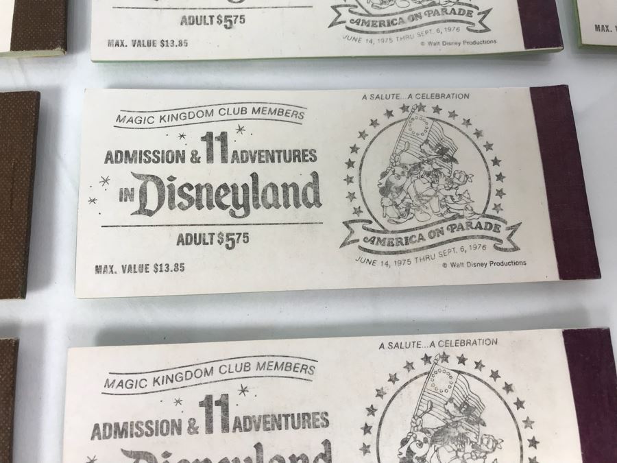 Collection Of Vintage Disneyland Park Tickets Books - See Photos [Photo 9]