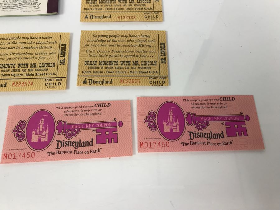 Collection Of Vintage Disneyland Park Tickets Books - See Photos [Photo 5]