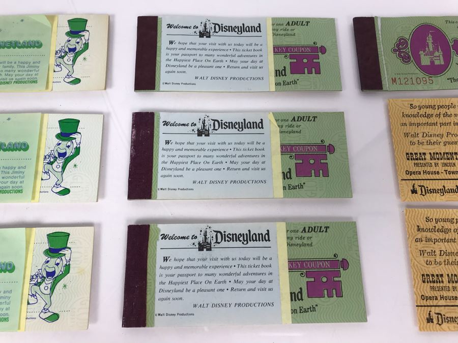 Collection Of Vintage Disneyland Park Tickets Books - See Photos [Photo 12]