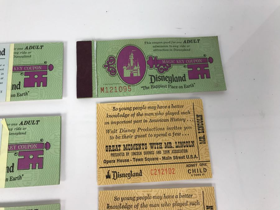 Collection Of Vintage Disneyland Park Tickets Books - See Photos [Photo 13]