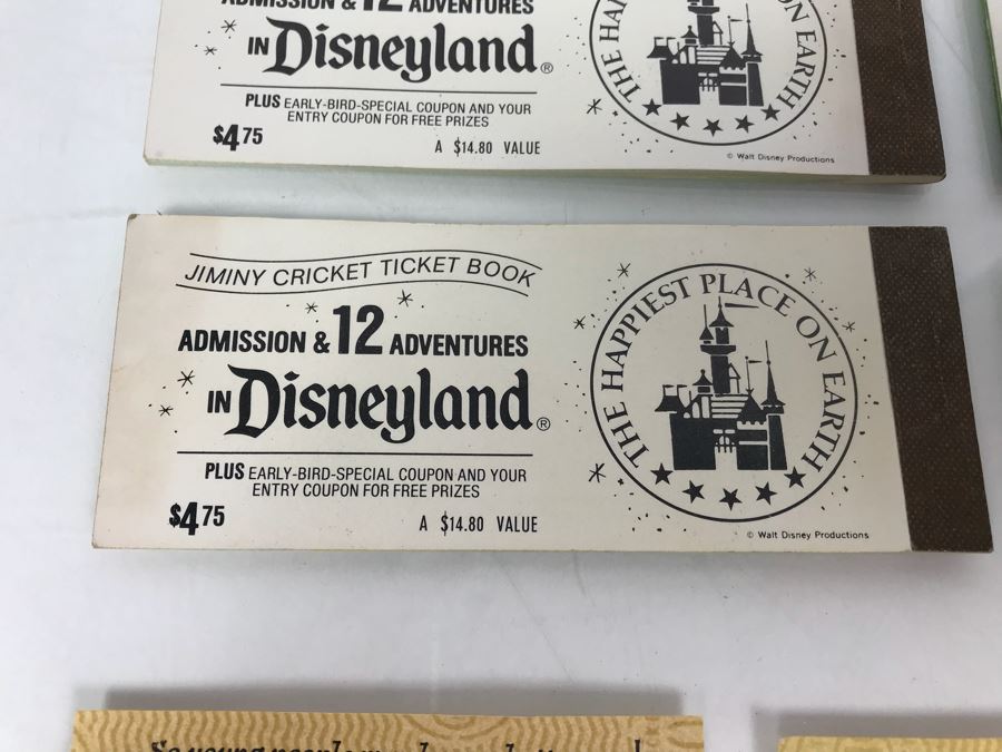 Collection Of Vintage Disneyland Park Tickets Books - See Photos [Photo 8]