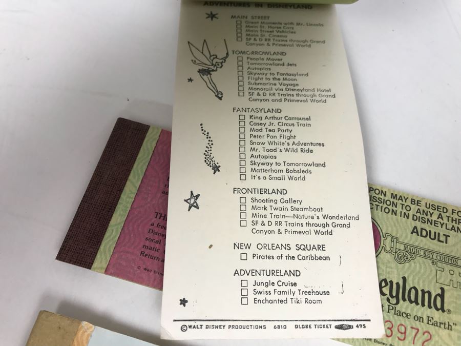 Collection Of Vintage Disneyland Park Tickets Books - See Photos [Photo 9]