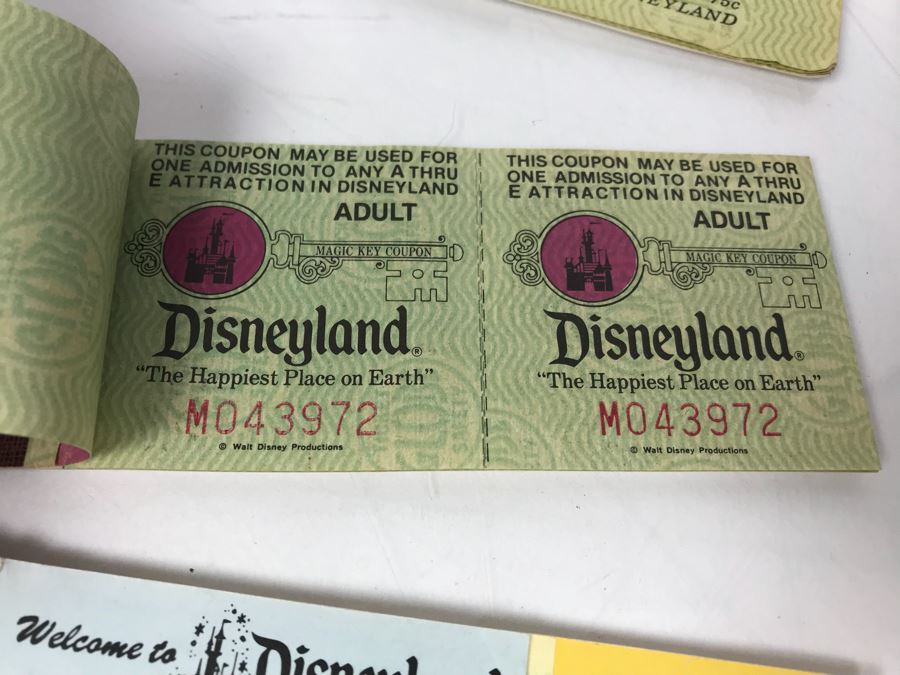 Collection Of Vintage Disneyland Park Tickets Books - See Photos [Photo 10]