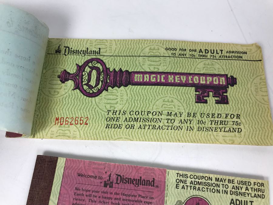 Collection Of Vintage Disneyland Park Tickets Books - See Photos [Photo 8]