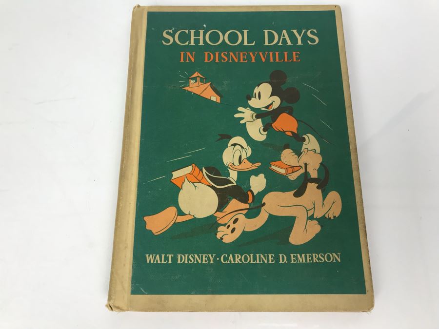 Pre-Disneyland 1939 Book School Days In Disneyville Told By Caroline D. Emerson Illustrated By The Walt Disney Studio
