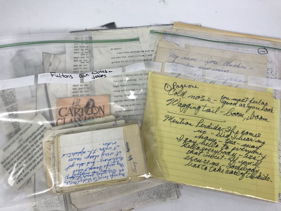 Collection Of Fulton Burley's Jokes And Notes - He Was Also A Comedian [Photo 3]