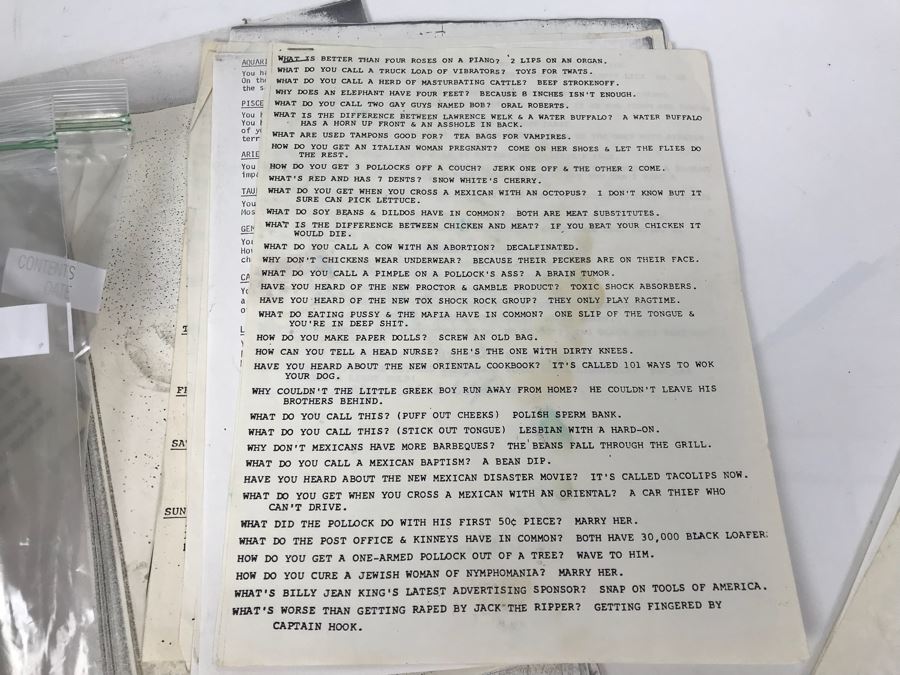 Collection Of Fulton Burley's Jokes And Notes - He Was Also A Comedian [Photo 10]