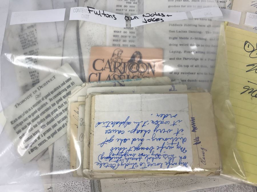 Collection Of Fulton Burley's Jokes And Notes - He Was Also A Comedian [Photo 4]