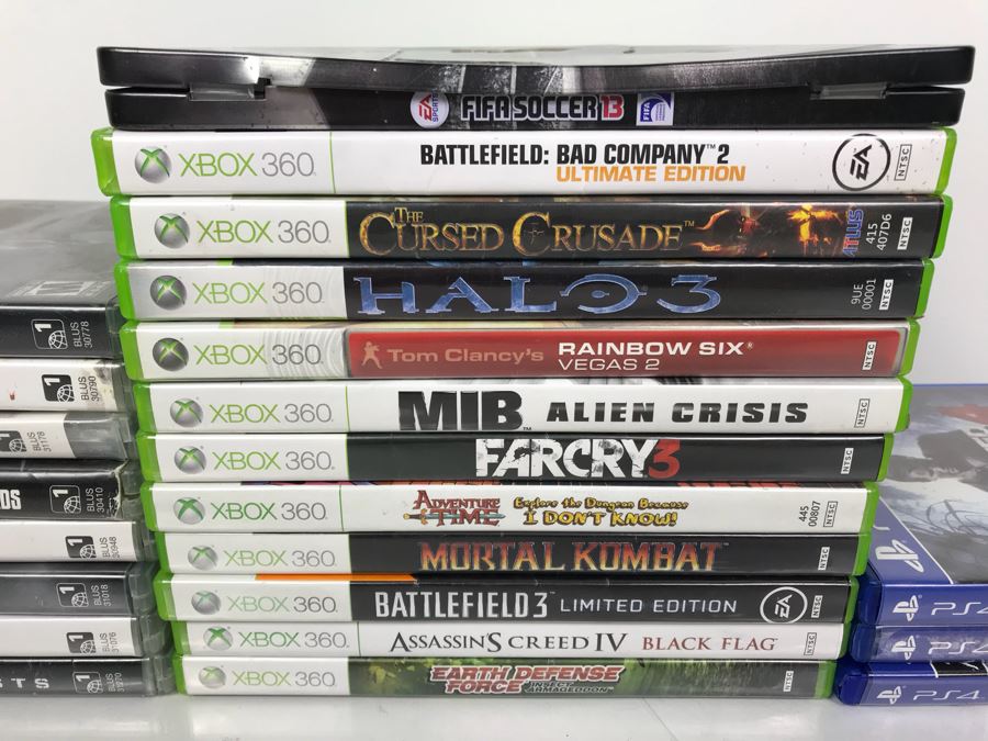 Collection Of (23) PS4, PS3 And XBOX 360 Video Games [Photo 2]