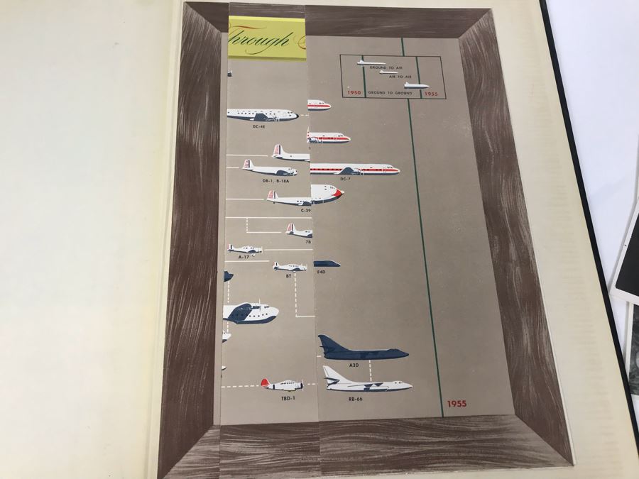 Engraved George Hearst Flight Book: A Pictorial History Of Aviation Foreword By Donald W. Douglas, 8 X 12 Photo Of George Randolph Hearst With Actress Wife Collette Lyons And Other Photos [Photo 13]