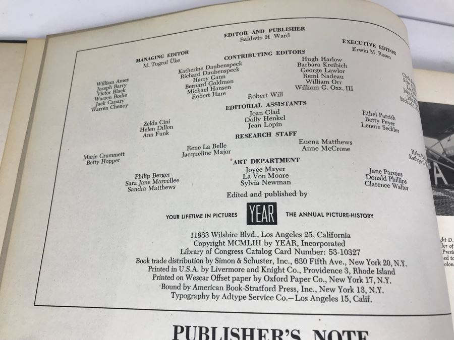 Engraved George Hearst Flight Book: A Pictorial History Of Aviation Foreword By Donald W. Douglas, 8 X 12 Photo Of George Randolph Hearst With Actress Wife Collette Lyons And Other Photos [Photo 10]
